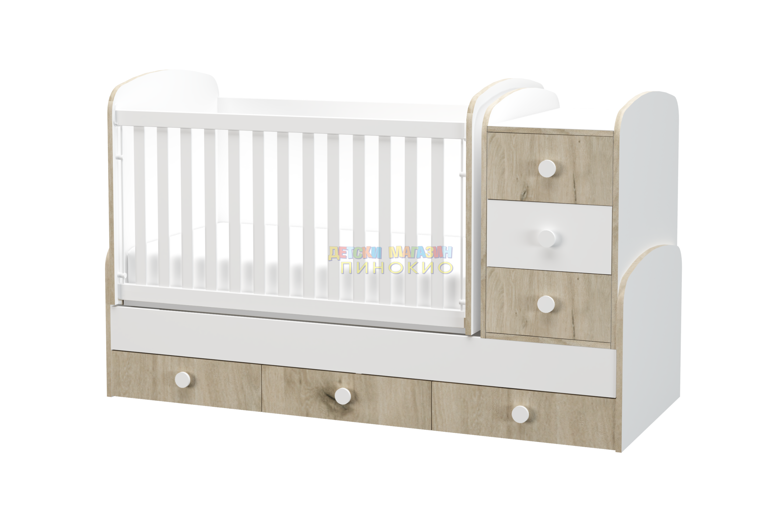 Дървена кошара Деси Макси 70 / 185 подвижна решетка DIZAIN BABY - Image 7