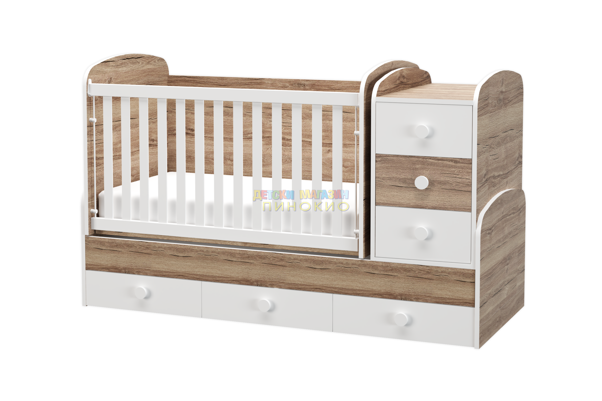 Дървена кошара Деси Макси 70 / 185 подвижна решетка DIZAIN BABY - Image 8