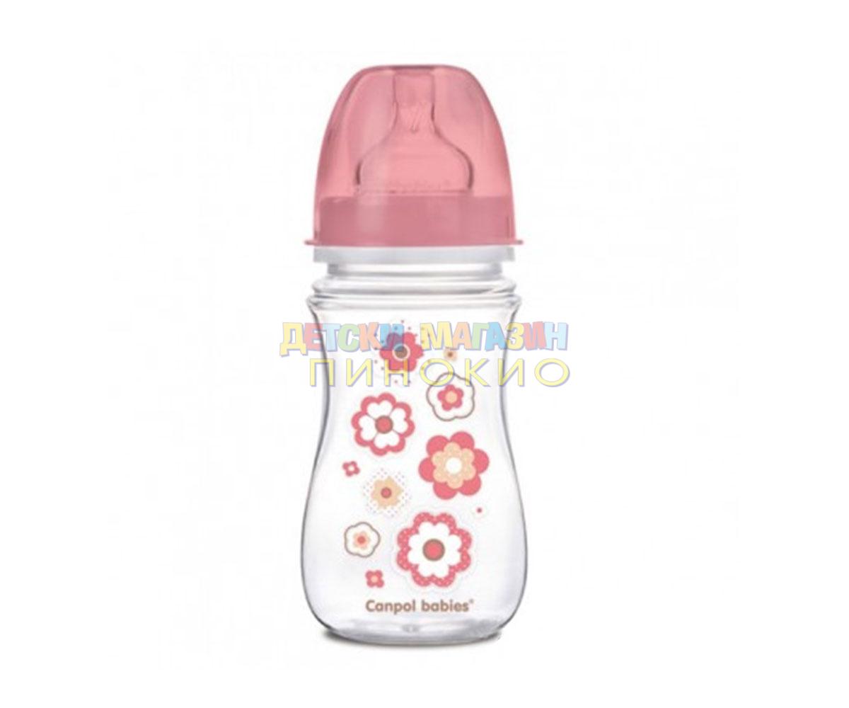 Бебешко шише антиколик с широко гърло Newborn Baby 240 мл. 35/217 Canpol - Image 2