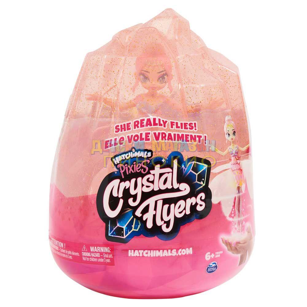 HATCHIMALS PIXIES Crystal Flyers Летяща фея розова Krystalina Rose 6059523 - Image 2