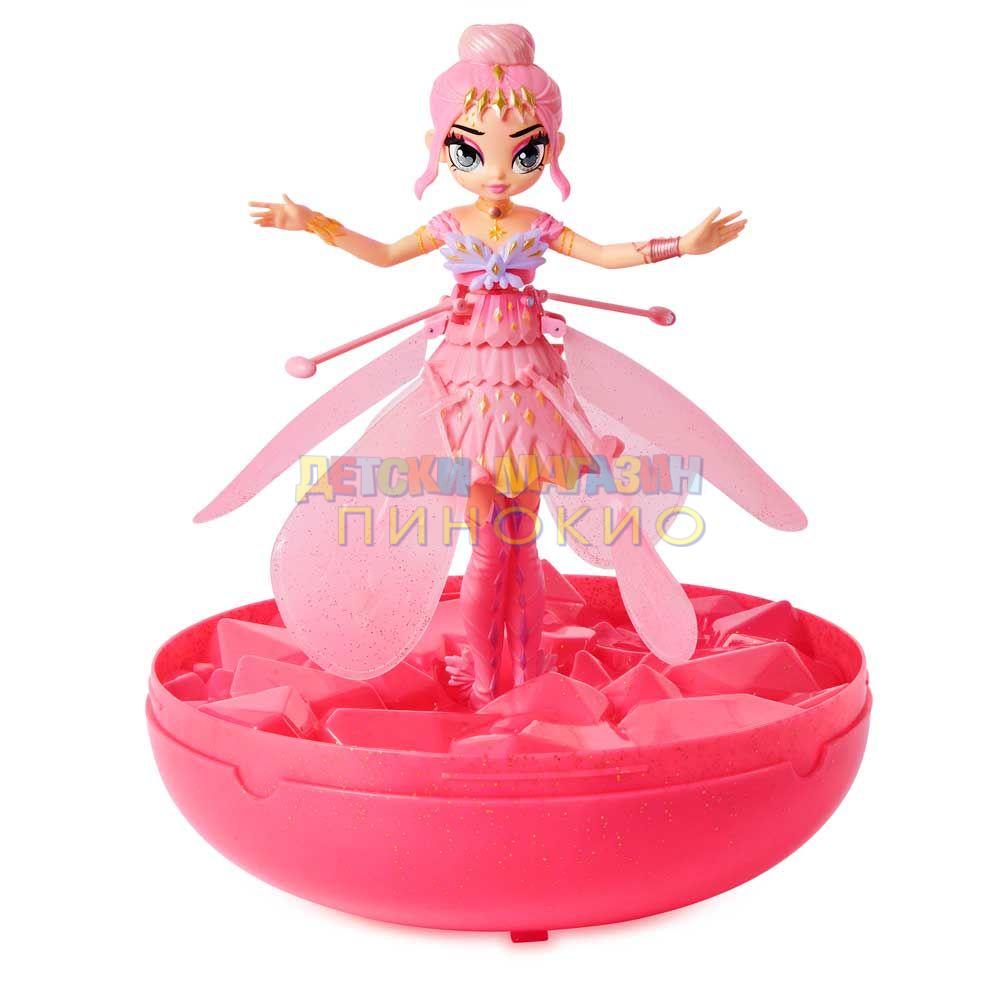 HATCHIMALS PIXIES Crystal Flyers Летяща фея розова Krystalina Rose 6059523 - Image 4