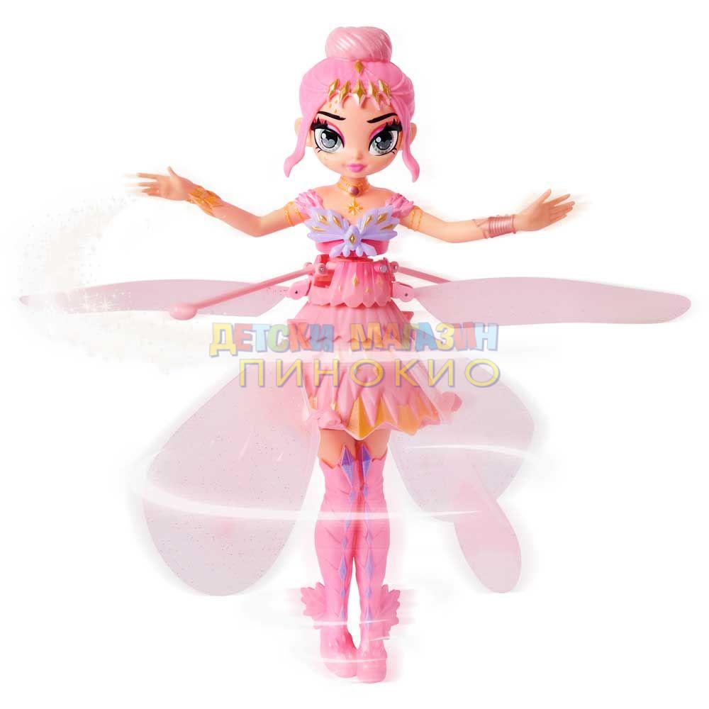 HATCHIMALS PIXIES Crystal Flyers Летяща фея розова Krystalina Rose 6059523