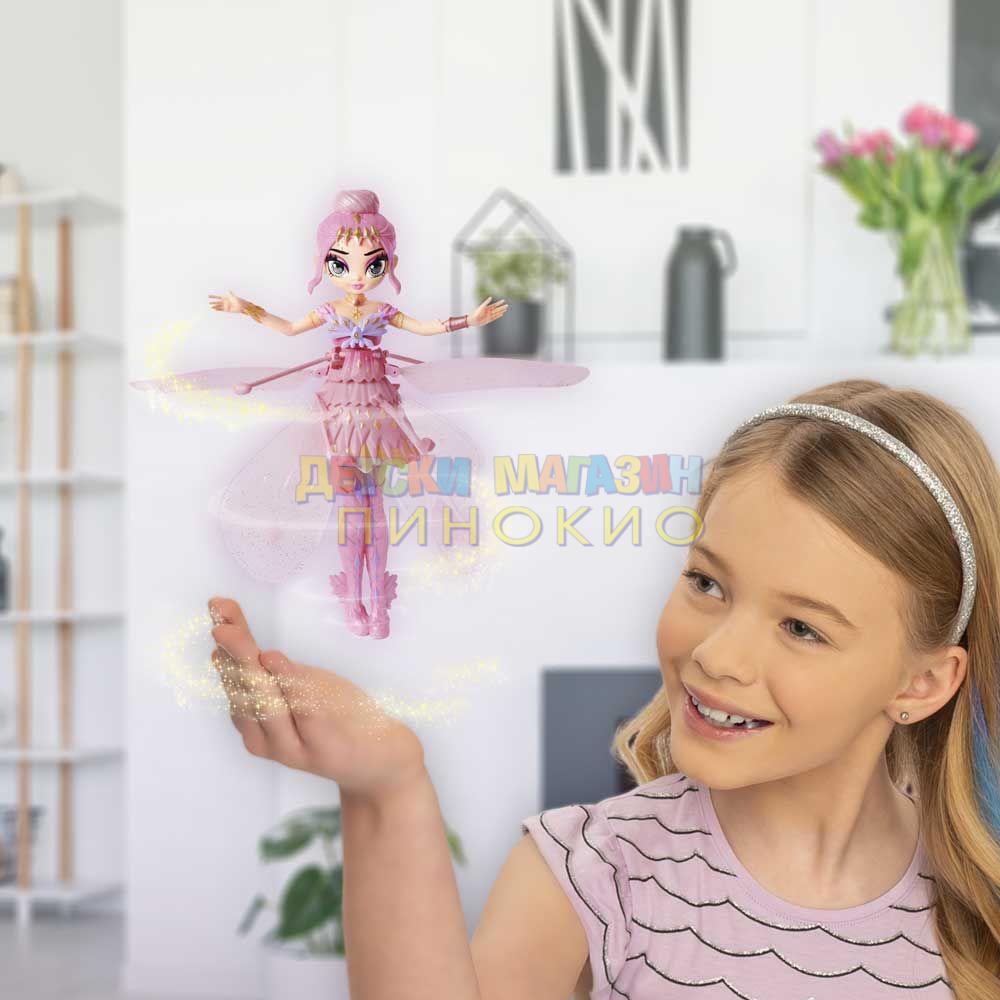 HATCHIMALS PIXIES Crystal Flyers Летяща фея розова Krystalina Rose 6059523 - Image 8