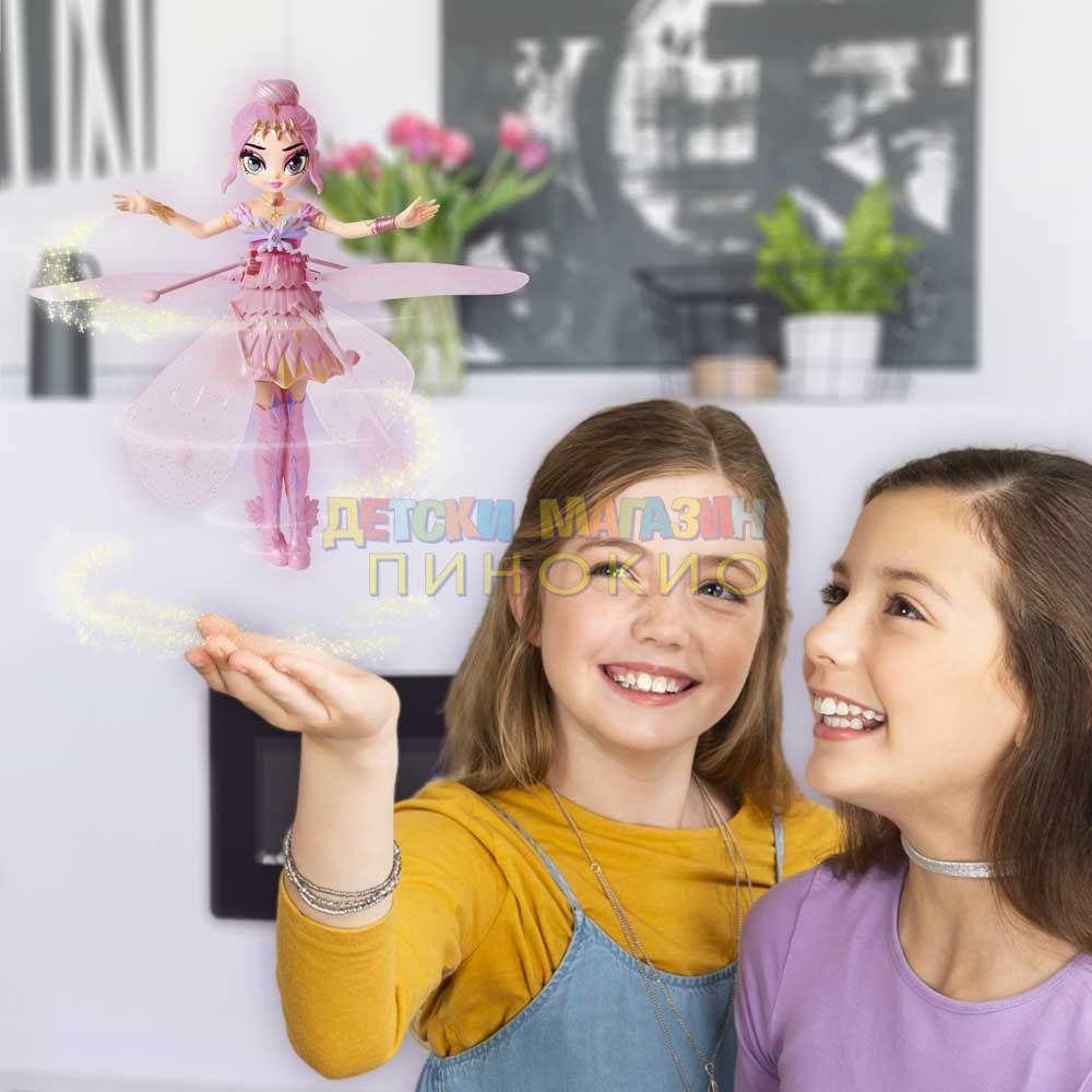HATCHIMALS PIXIES Crystal Flyers Летяща фея розова Krystalina Rose 6059523 - Image 9