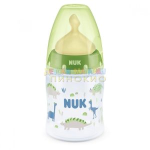 Шише Полипропиленово с каучуков биберон 150 мл. FIRST CHOICE + NUK 10.743.737