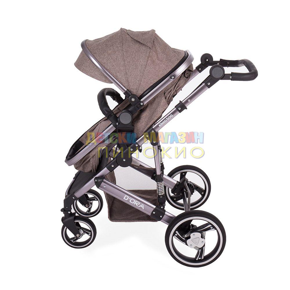 Комбинирана количка 2в1 D`ORA СЕТ BEIGE KIKKABOO - Image 5