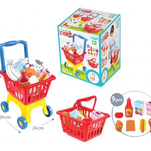 КОЛИЧКА ЗА ПАЗАРУВАНЕ С КОШНИЦА 12163 MOCHTOYS