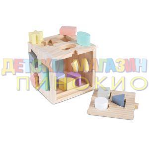 ДЪРВЕН СОРТЕР КУБ 15СМ 2540 Moni Toys