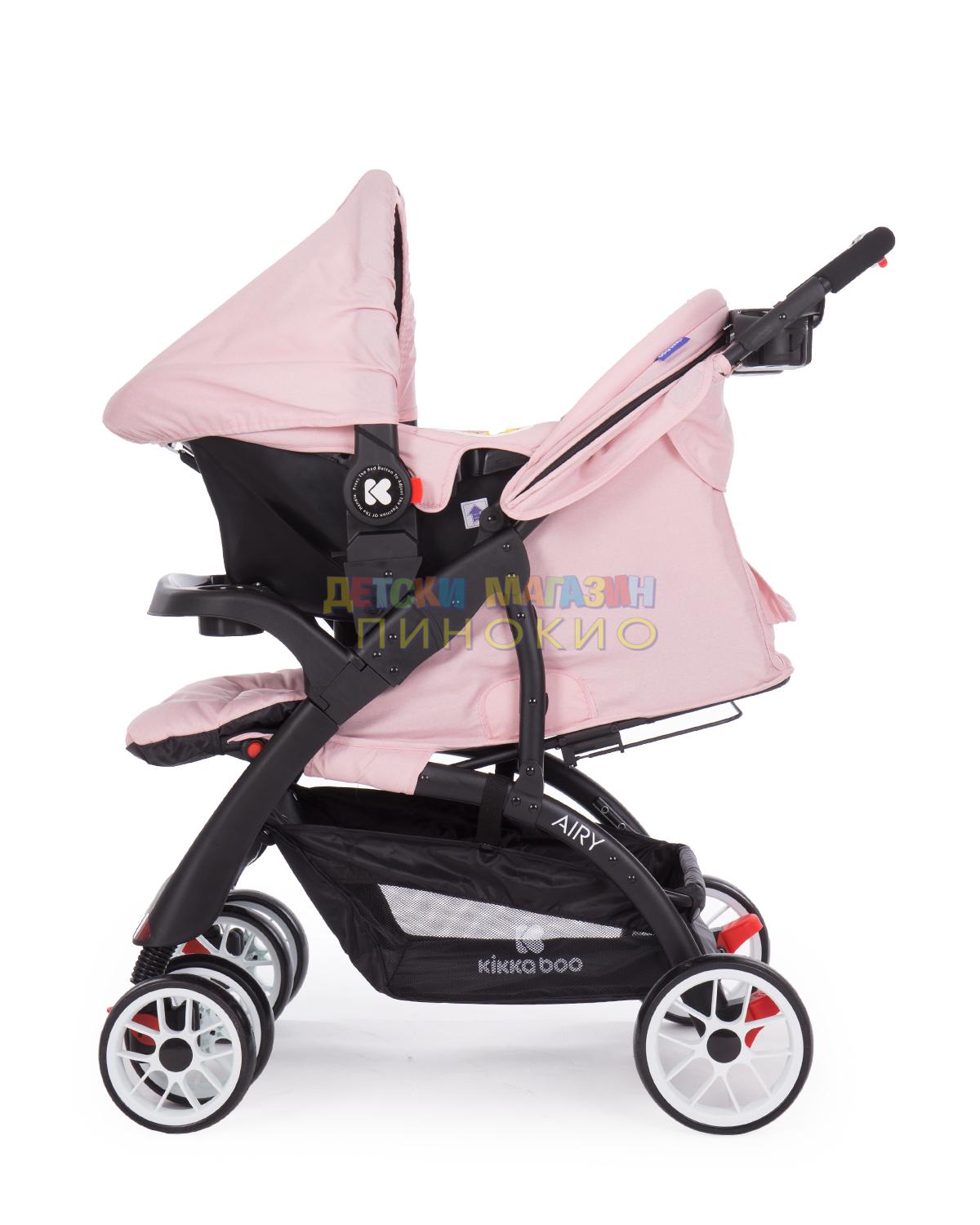 Комбинирана количка 2 в 1 Airy Pink KIKKABOO - Image 12
