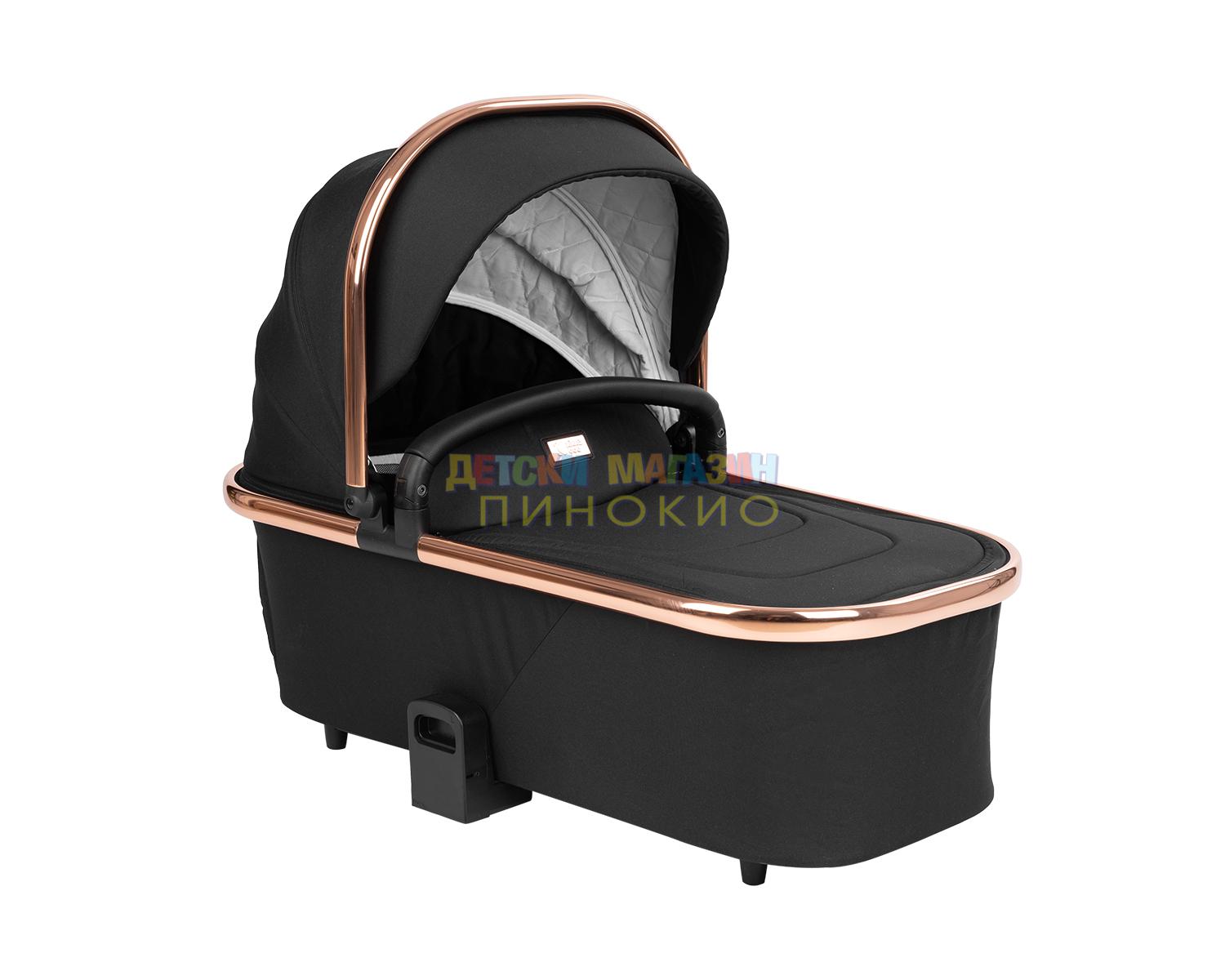 Комбинирана количка 3 в 1 Angele Chrome Black KIKKABOO - Image 17