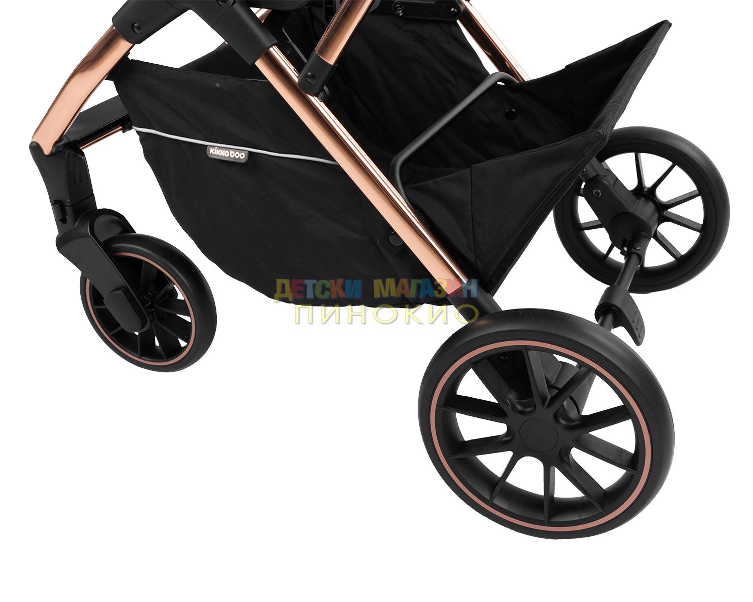 Комбинирана количка 3 в 1 Angele Chrome Black KIKKABOO - Image 21