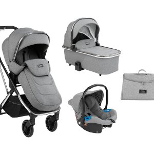 Комбинирана количка 3 в 1 Angele Chrome Grey KIKKABOO