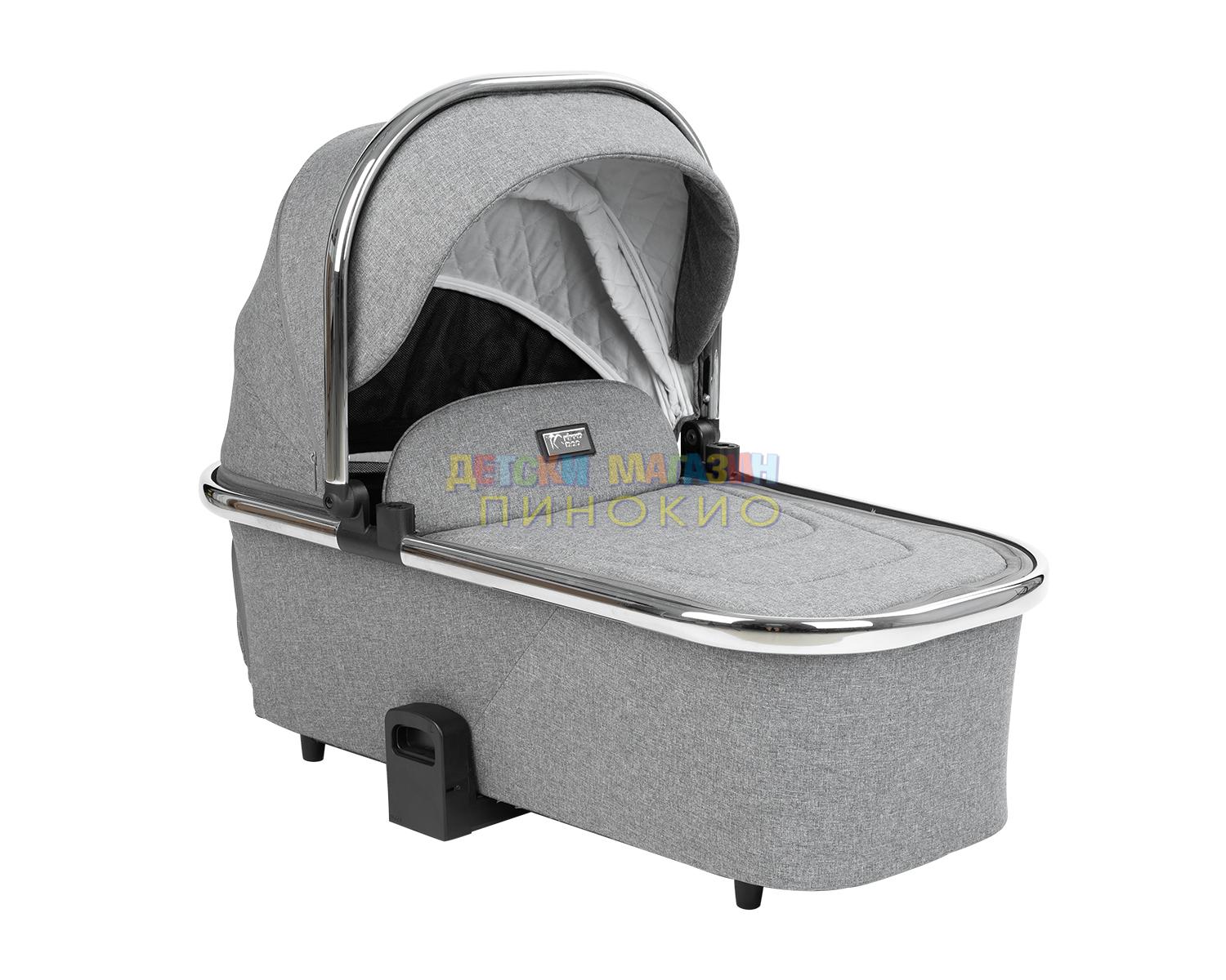 Комбинирана количка 3 в 1 Angele Chrome Grey KIKKABOO - Image 17