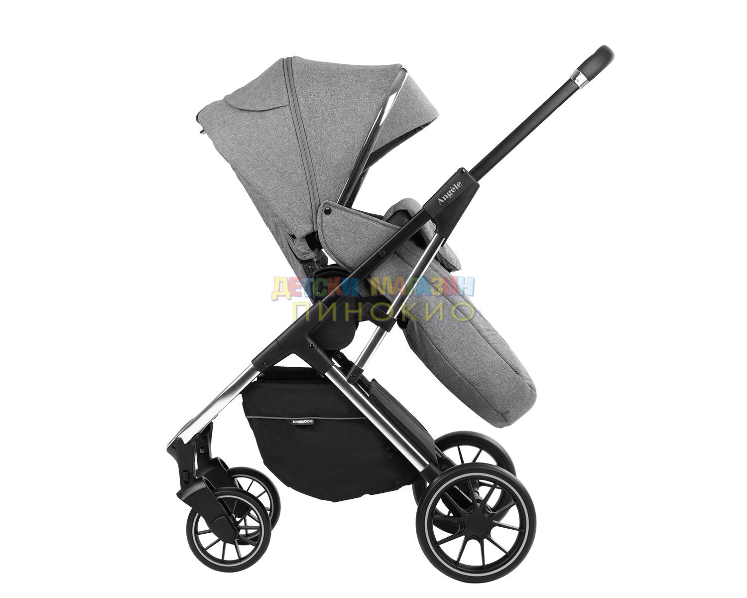 Комбинирана количка 3 в 1 Angele Chrome Grey KIKKABOO - Image 5