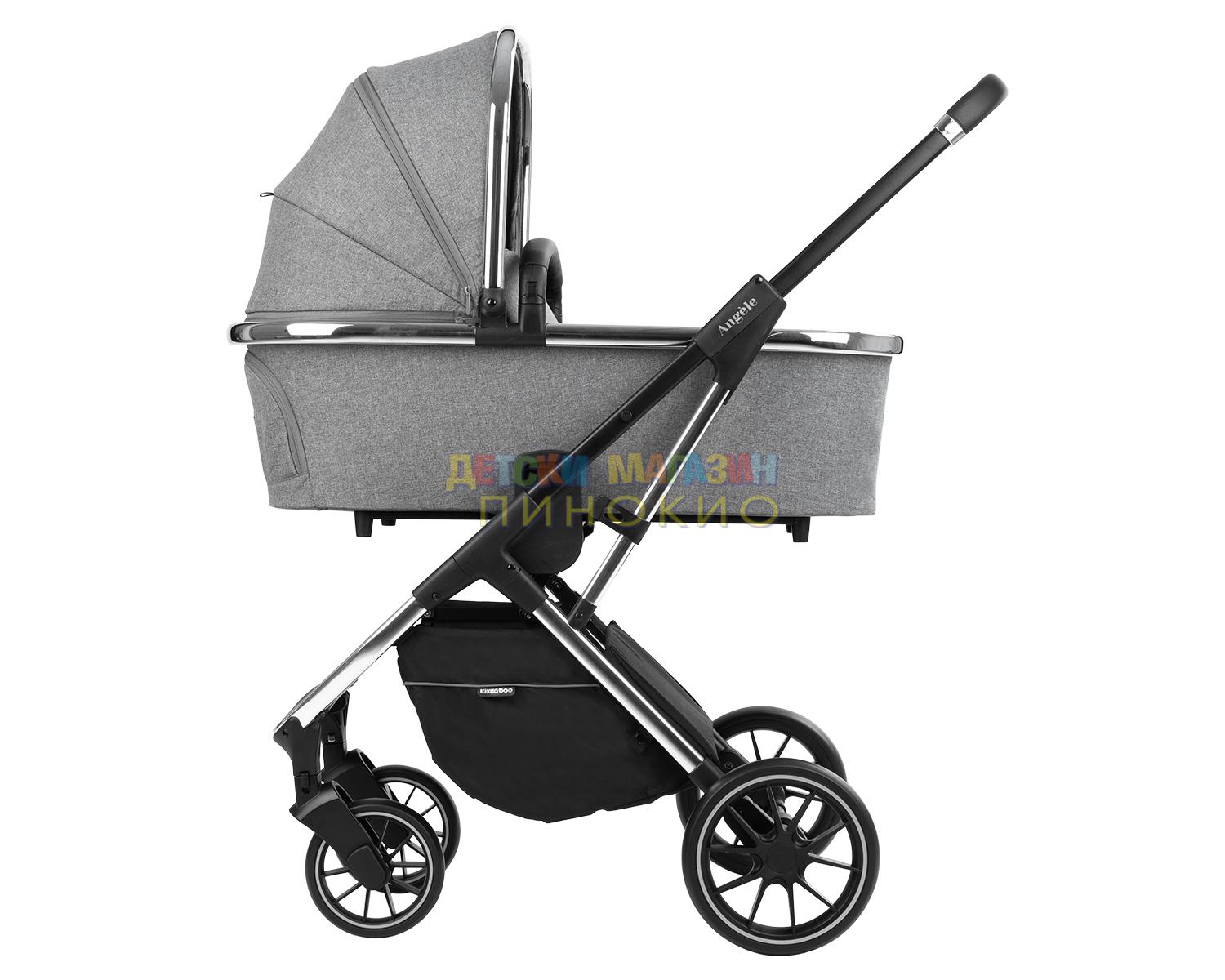 Комбинирана количка 3 в 1 Angele Chrome Grey KIKKABOO - Image 10
