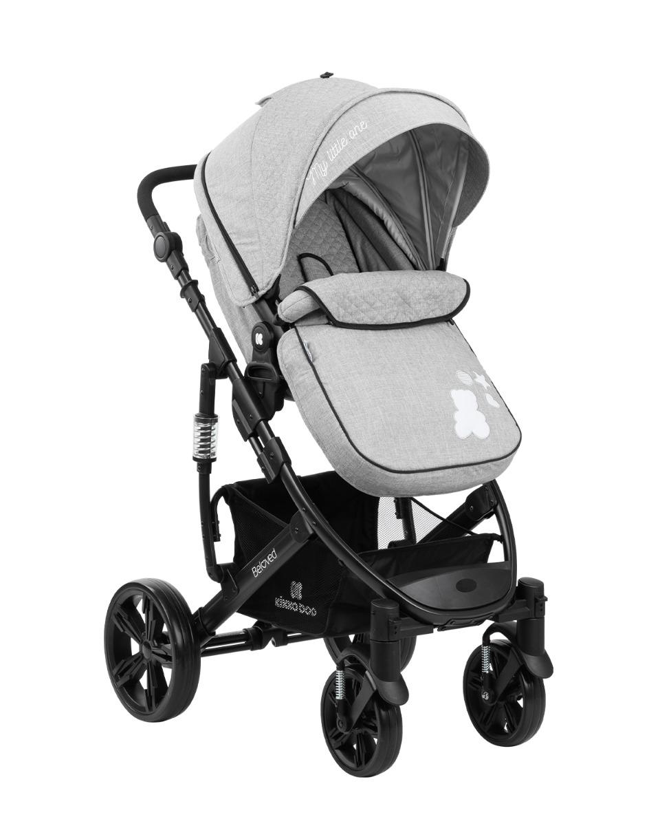 Комбинирана количка 3 в 1 Beloved Light Grey KIKKABOO - Image 2