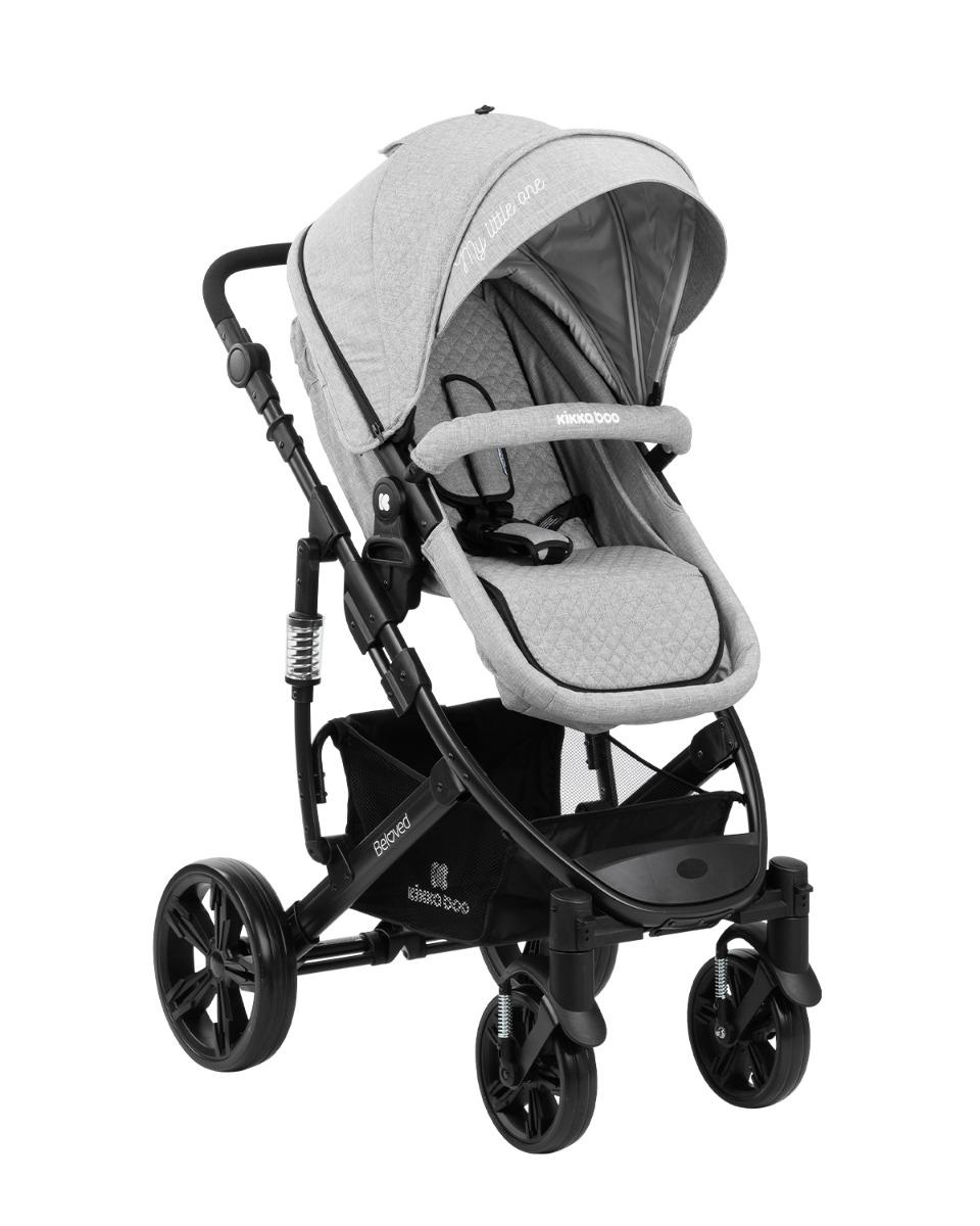 Комбинирана количка 3 в 1 Beloved Light Grey KIKKABOO - Image 3