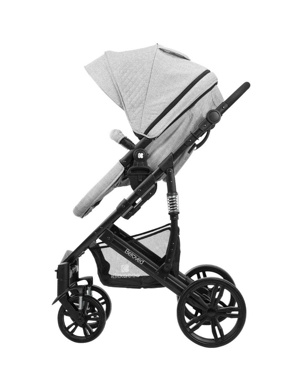 Комбинирана количка 3 в 1 Beloved Light Grey KIKKABOO - Image 5