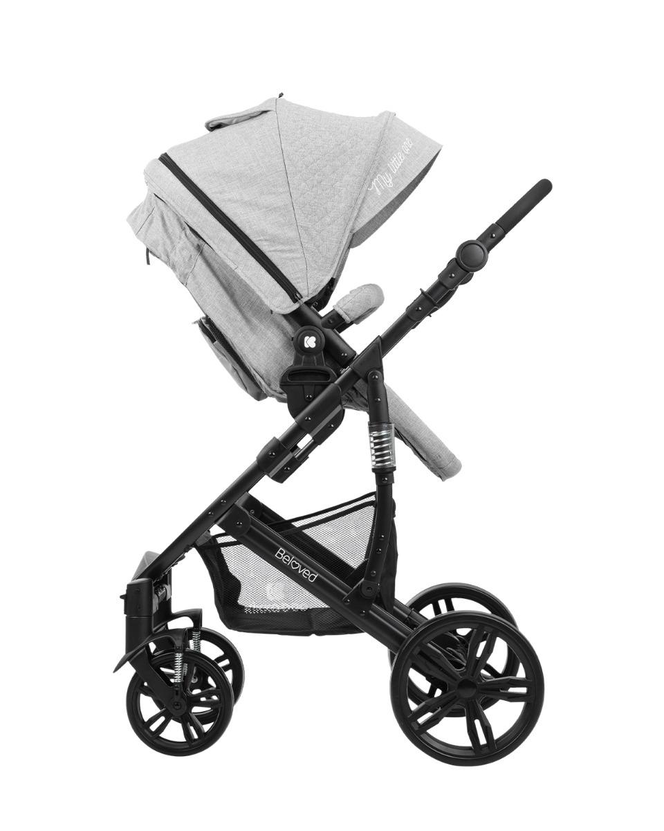 Комбинирана количка 3 в 1 Beloved Light Grey KIKKABOO - Image 6
