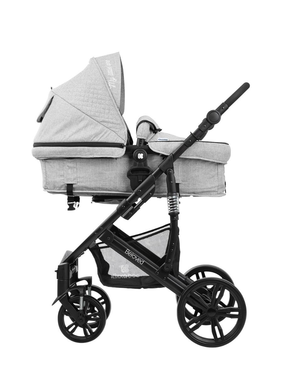Комбинирана количка 3 в 1 Beloved Light Grey KIKKABOO - Image 7