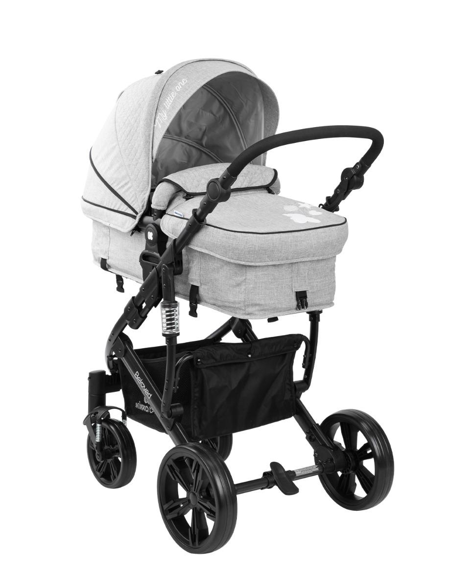 Комбинирана количка 3 в 1 Beloved Light Grey KIKKABOO - Image 10