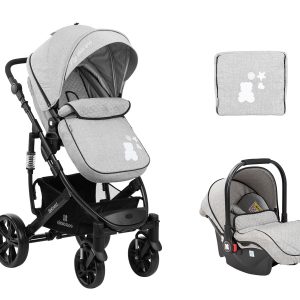 Комбинирана количка 3 в 1 Beloved Light Grey KIKKABOO