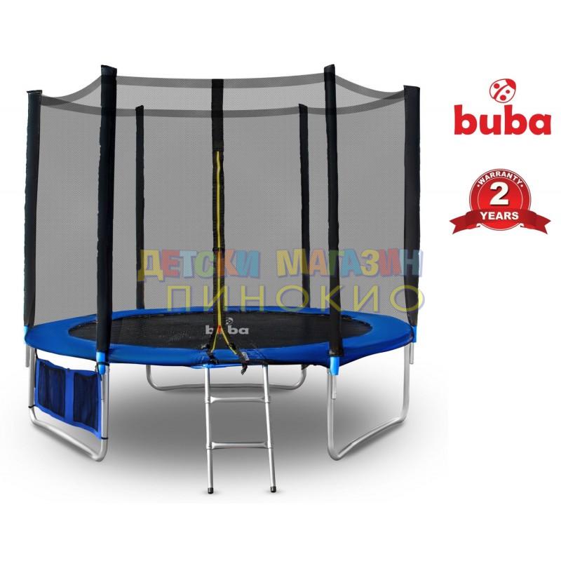 Детски батут 10FT (305 см) с мрежа и стълба Buba
