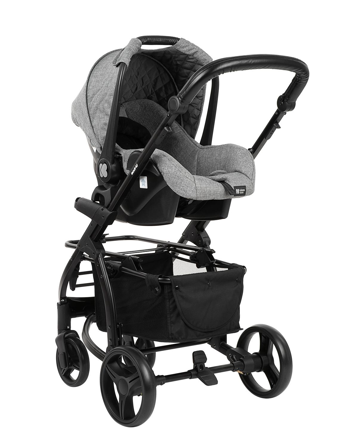 Комбинирана количка 3 в 1 Madrid Dark Grey Melange 2020 - Image 4