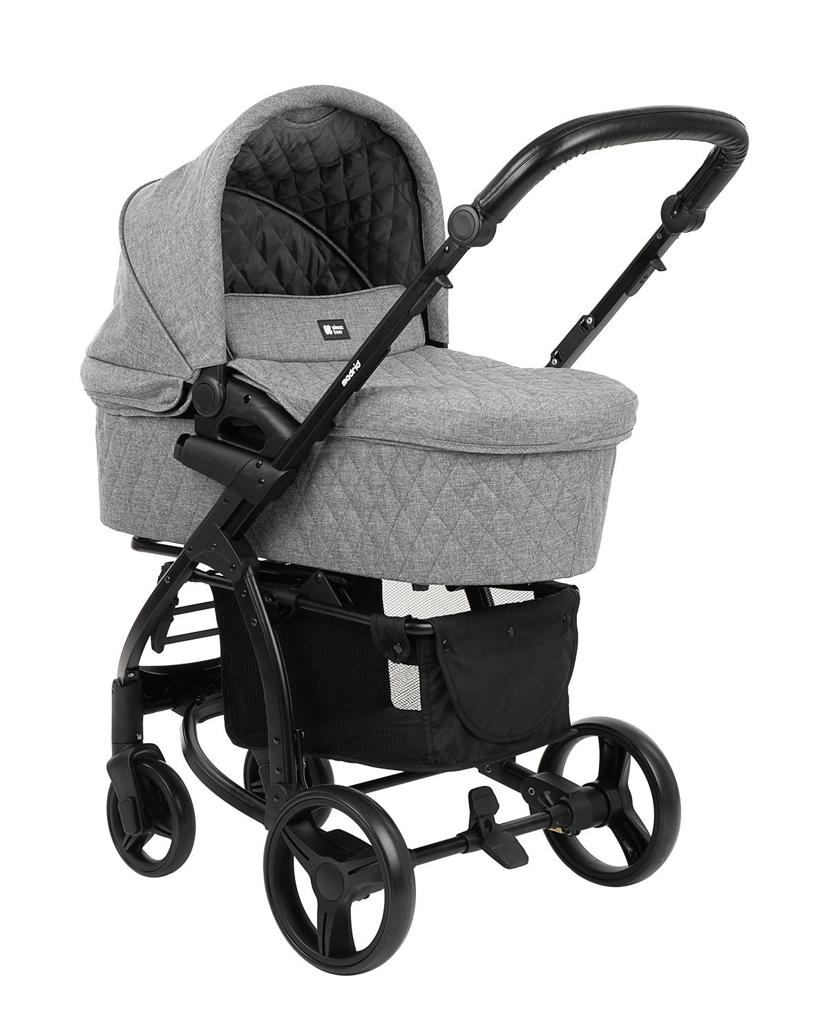 Комбинирана количка 3 в 1 Madrid Dark Grey Melange 2020 - Image 5