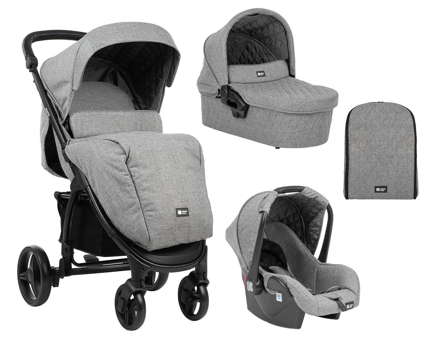 Комбинирана количка 3 в 1 Madrid Dark Grey Melange 2020