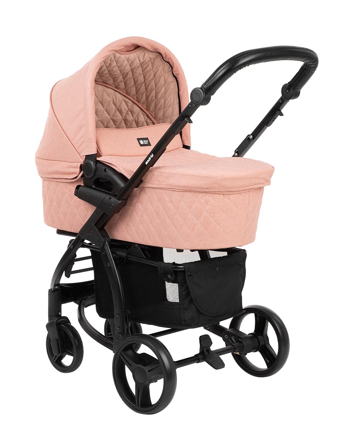 Комбинирана количка 3 в 1 Madrid Pink Melange 2020 KIKKABOO - Image 7