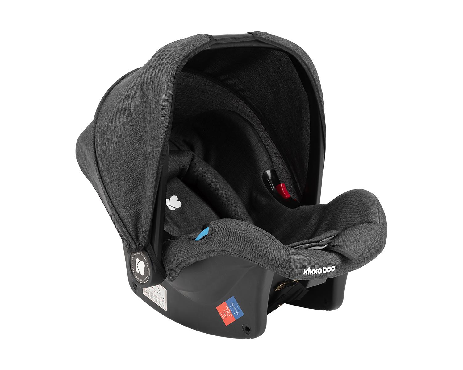 Комбинирана количка 3 в 1 Ugo Black Melange 2020 KIKKABOO - Image 17
