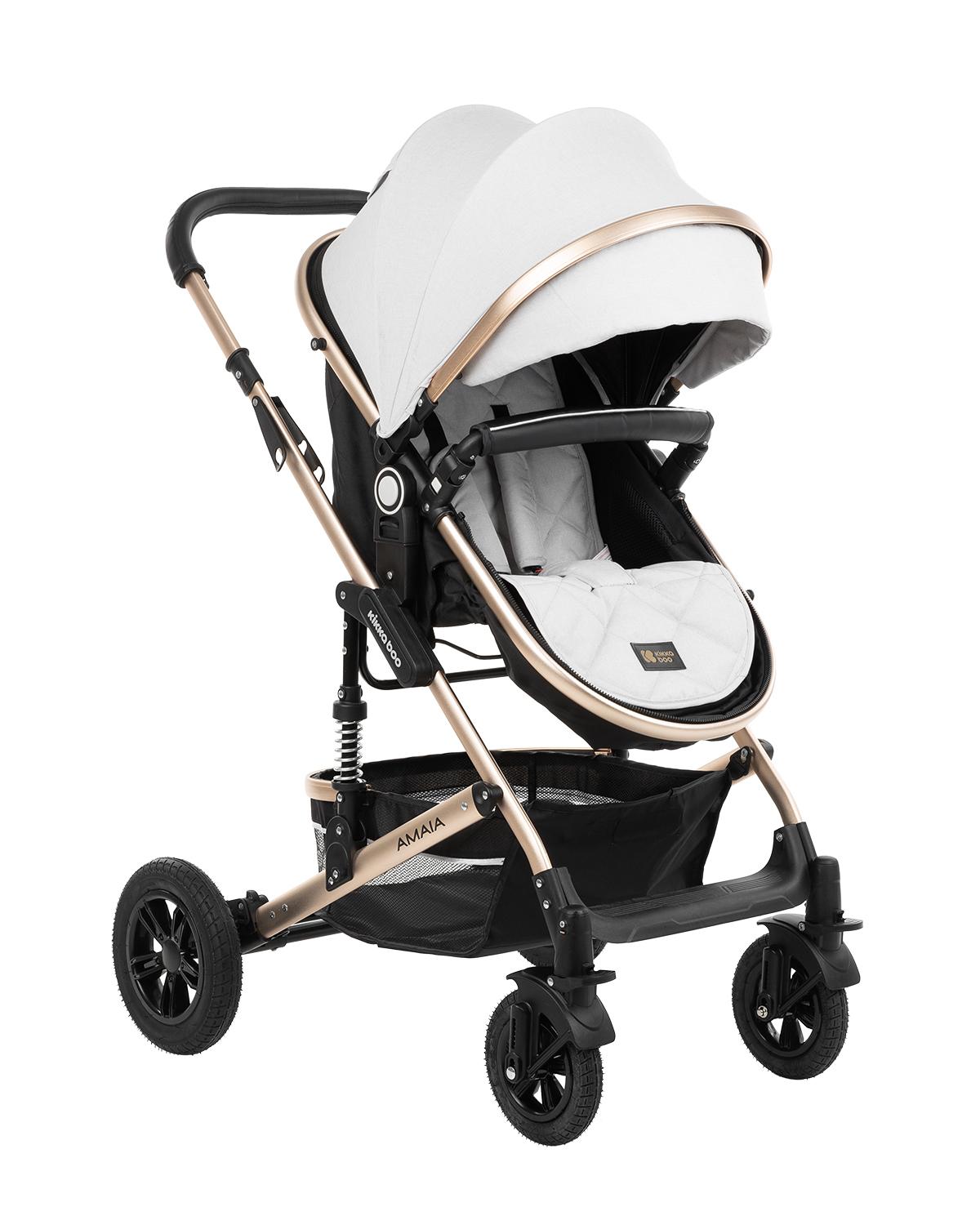 Комбинирана количка 3 в 1 с трансф.седалка Amaia Light Grey KIKKABOO - Image 3
