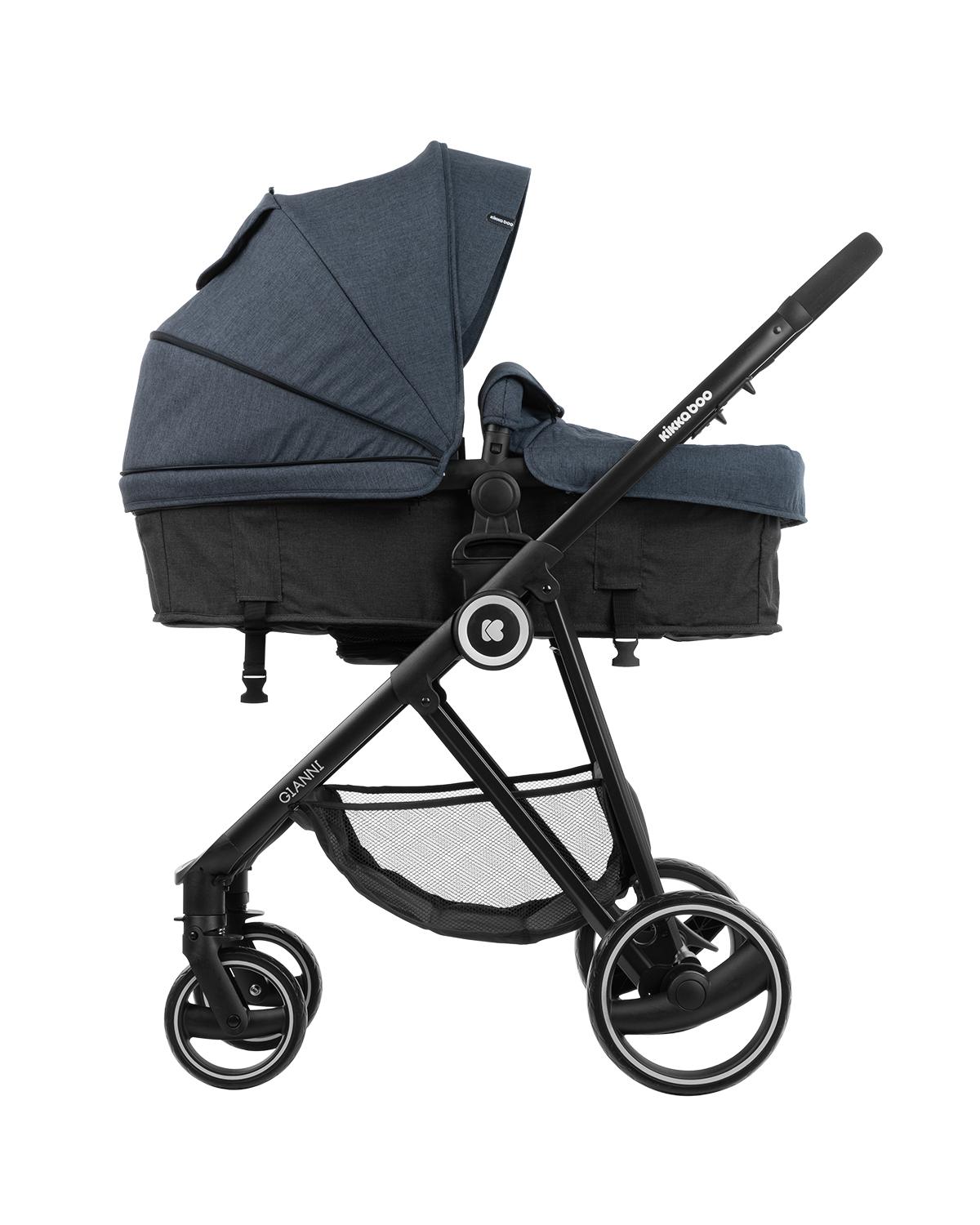 Комбинирана количка 3 в 1 с трансф.седалка Gianni Navy KIKKABOO - Image 4