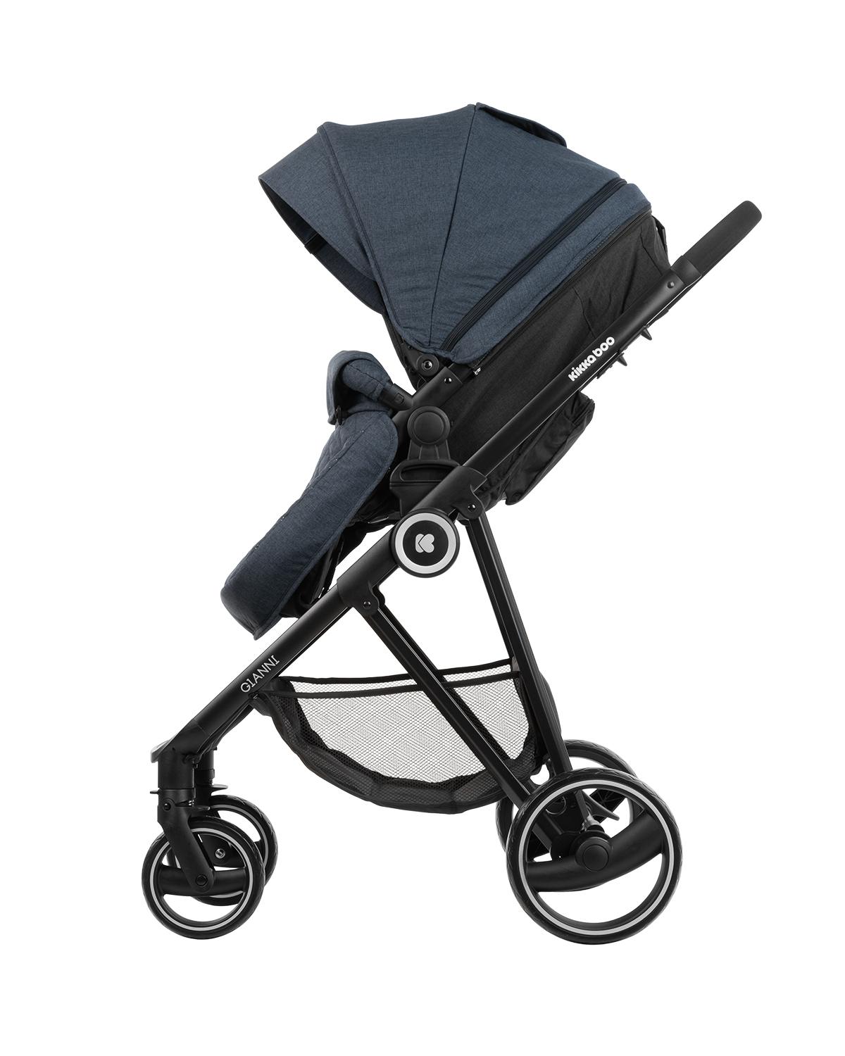 Комбинирана количка 3 в 1 с трансф.седалка Gianni Navy KIKKABOO - Image 6