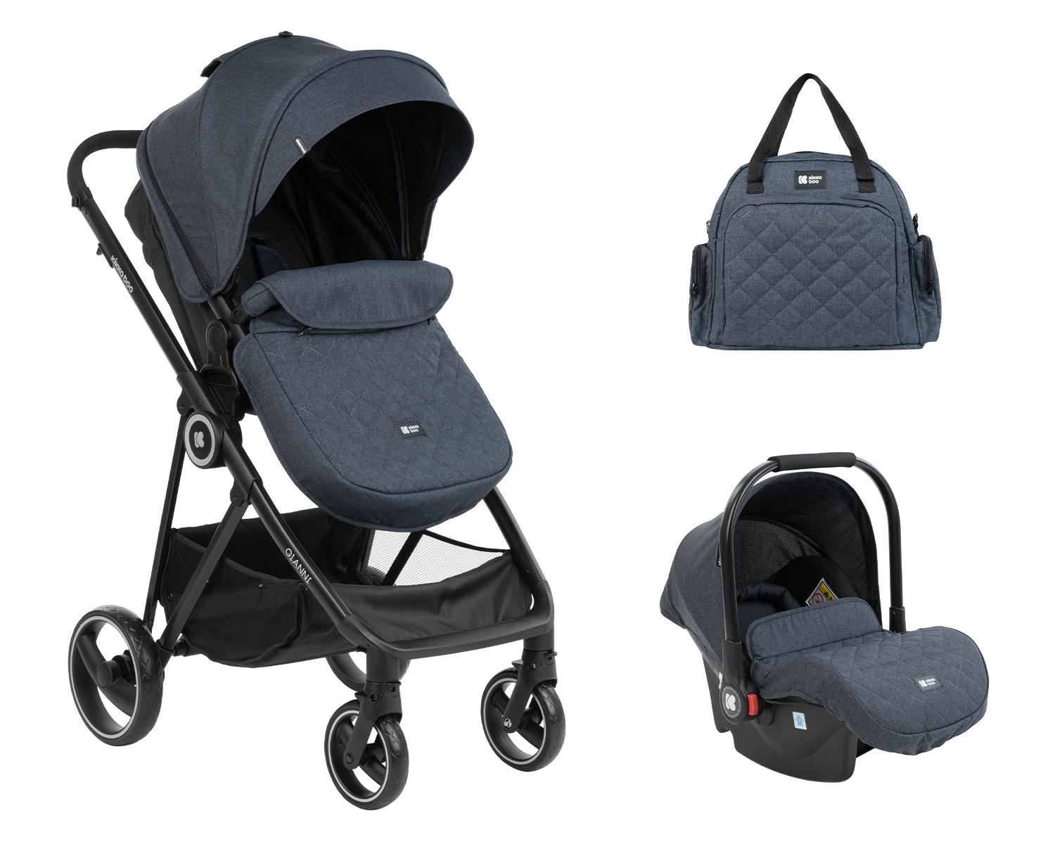 Комбинирана количка 3 в 1 с трансф.седалка Gianni Navy KIKKABOO