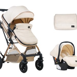 Комбинирана количка 3 в 1 с трансф.седалка Kaia Beige KIKKABOO
