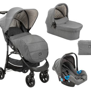Комбинирана количка 3 в 1 Selina Dark Grey KIKKABOO