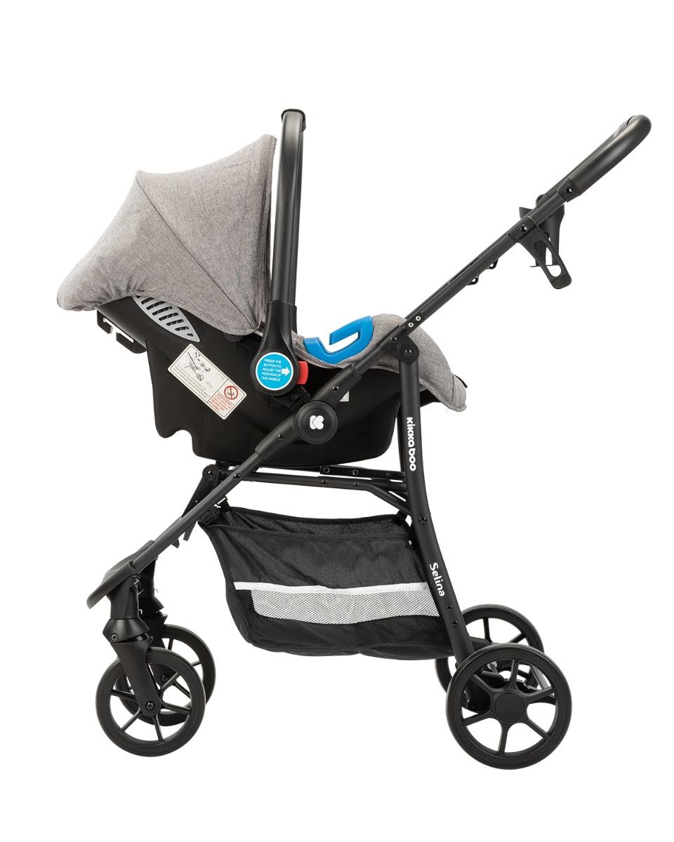 Комбинирана количка 3 в 1 Selina Light Grey KIKKABOO - Image 12
