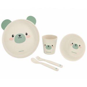 Сет за хранене бамбук Bear Mint KIKKABOO