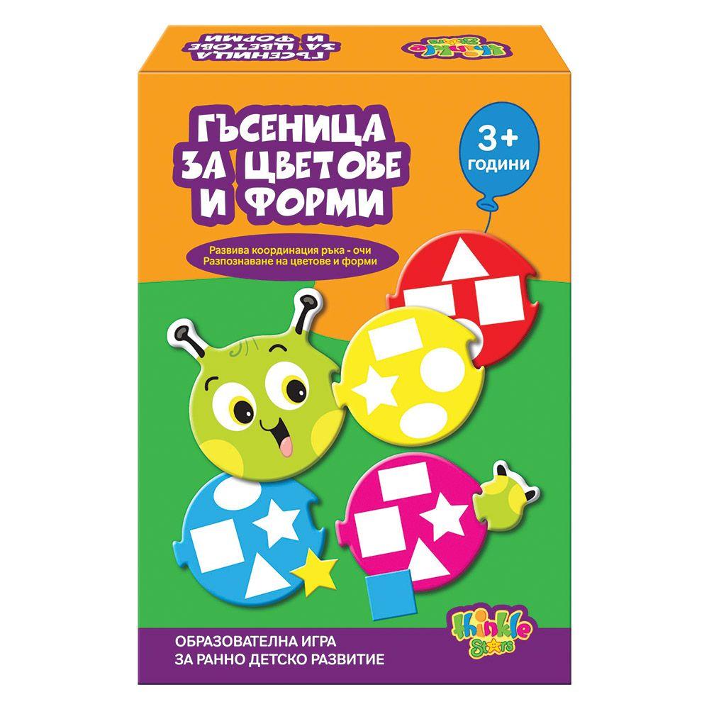 Детска образователна игра ГЪСЕНИЦА ЗА ЦВЕТОВЕ И ФОРМИ THINKLE STARS