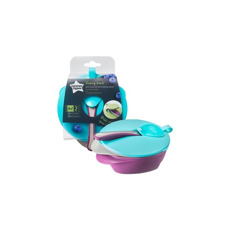 Купи за храна с капак и лъжица 7+ 2 бр. TT.0128 TOMMEE TIPPEE