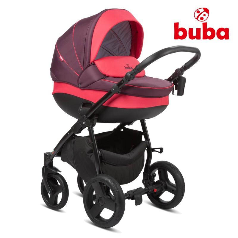 Бебешка количка 3в1 Bella 706 Burgundy BUBA - Image 2