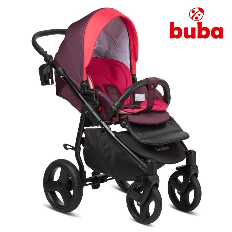 Бебешка количка 3в1 Bella 706 Burgundy BUBA - Image 4