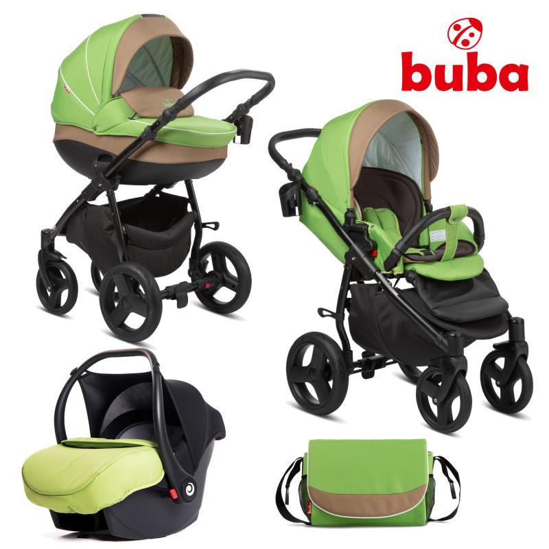 Бебешка количка 3в1 Bella 757 Green BUBA