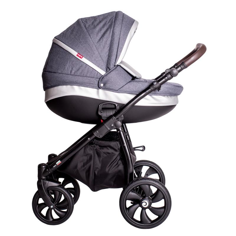 Бебешка количка Estilo 930 3 в 1 Тъмносива BUBA - Image 3