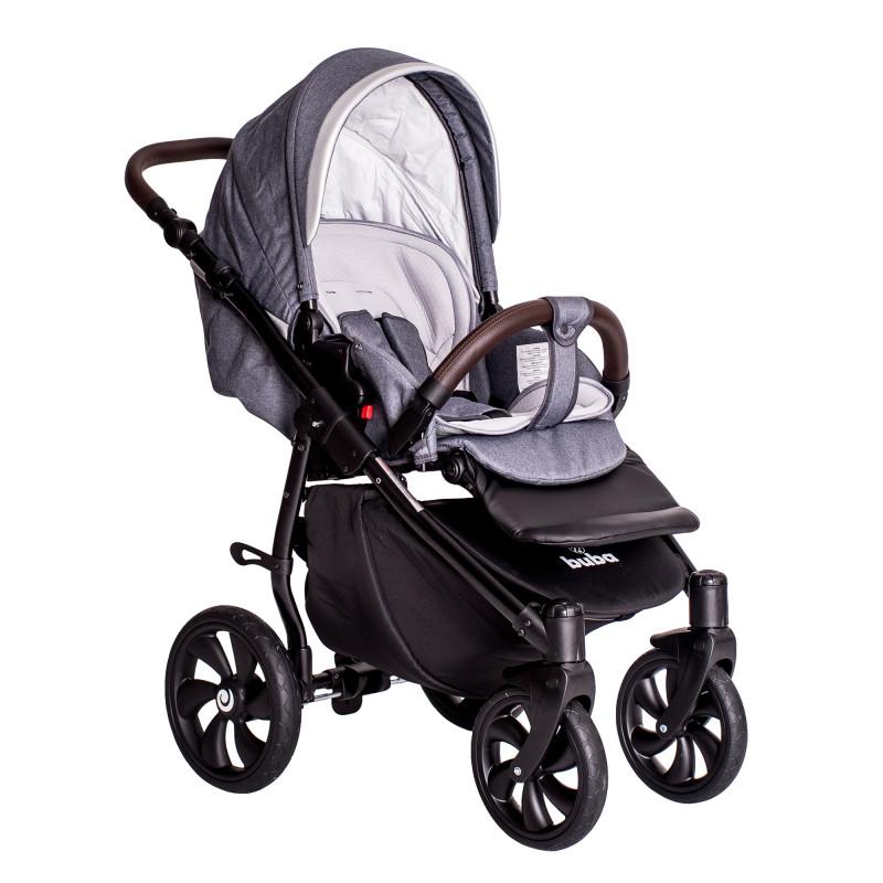 Бебешка количка Estilo 930 3 в 1 Тъмносива BUBA - Image 4