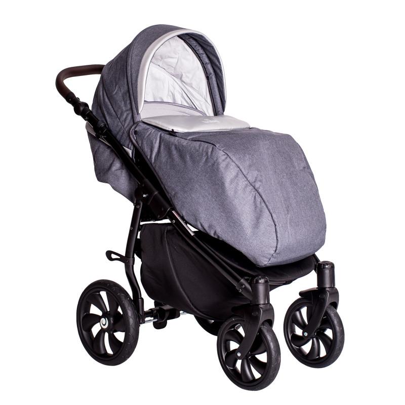 Бебешка количка Estilo 930 3 в 1 Тъмносива BUBA - Image 5