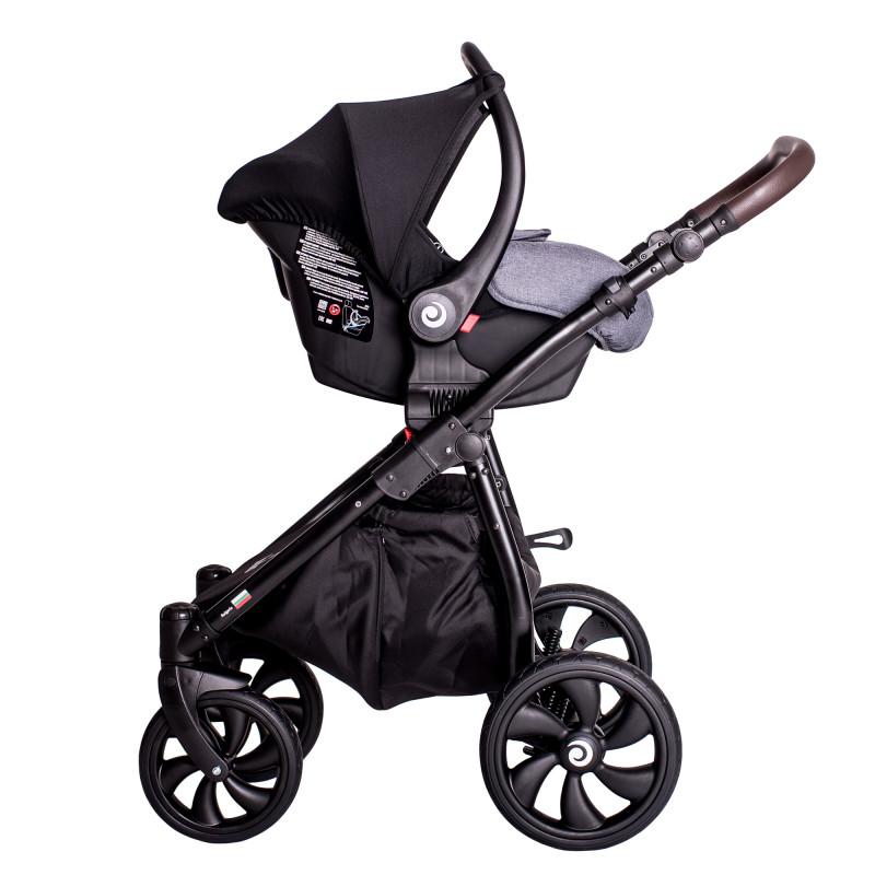 Бебешка количка Estilo 930 3 в 1 Тъмносива BUBA - Image 8