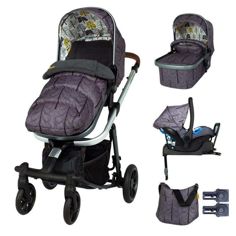 Комплект количка Giggle Quad Fika Forest 5в1 i-Size база и чувалче за крака COSATTO